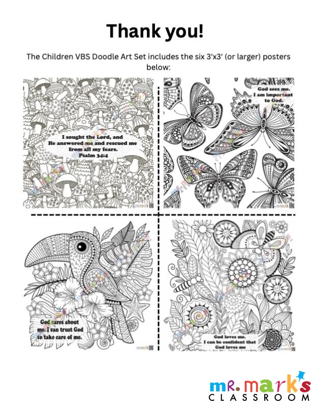 The Children VBS Doodle Art Set DL