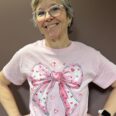 Bow shirt with mom